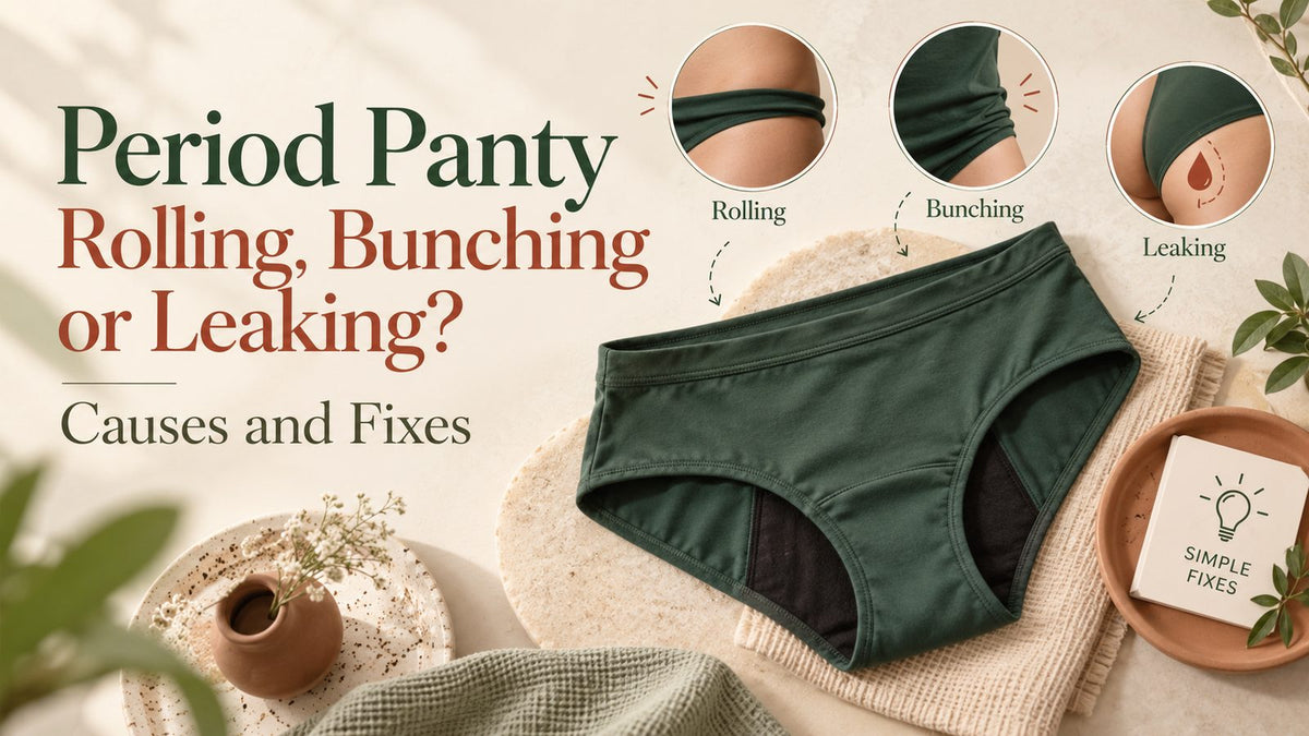 Period Panty Rolling, Bunching or Leaking? Causes and Fixes