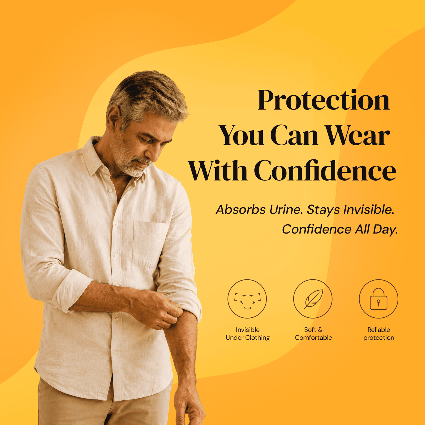 Fabpad Men’s Trunks – Reusable, Leak-proof Boxer Briefs for Urine Leakage/Incontinece