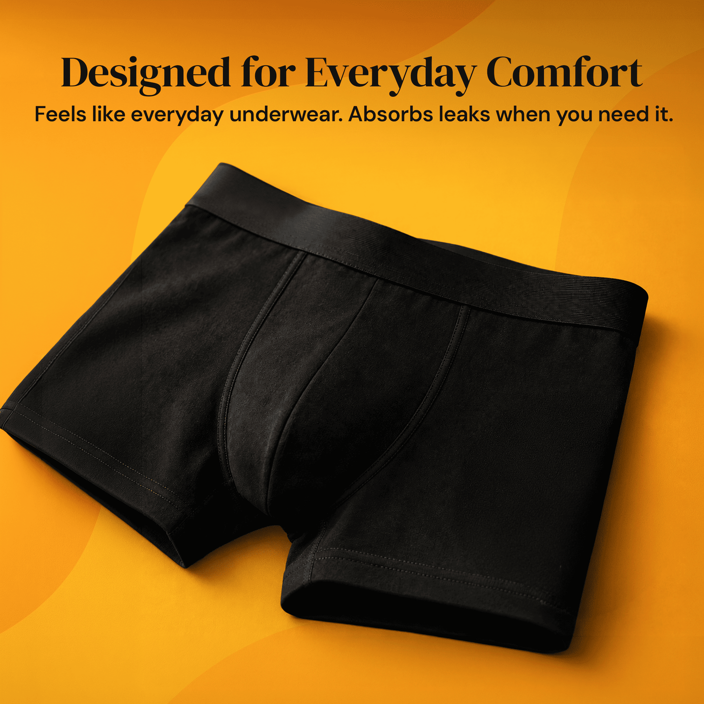 Fabpad Men’s Trunks – Reusable, Leak-proof Boxer Briefs for Urine Leakage/Incontinece
