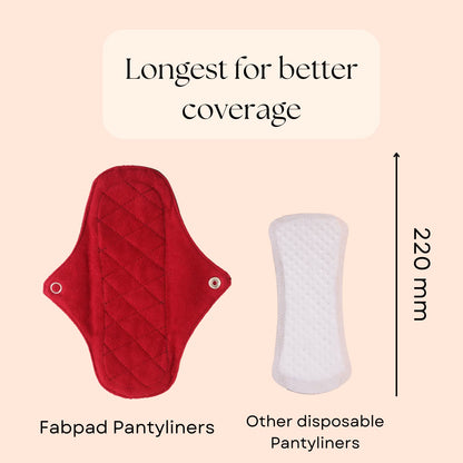 Reusable Cloth Pantyliners - Pack of 3 - Gift