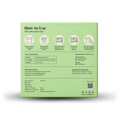 Fabpad Foldable Sterilizing Container for Menstrual Cups