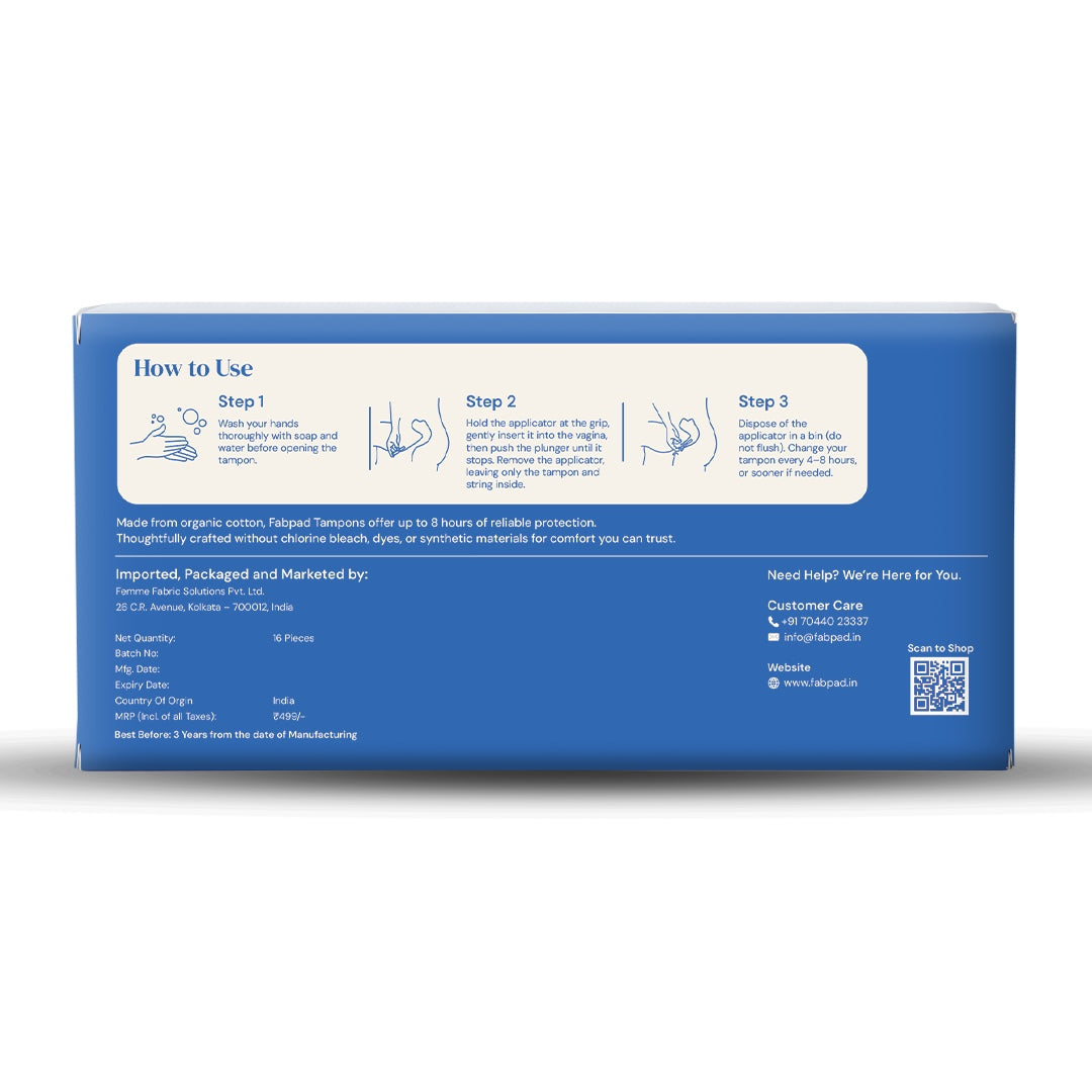 Organic Cotton Applicator Tampons