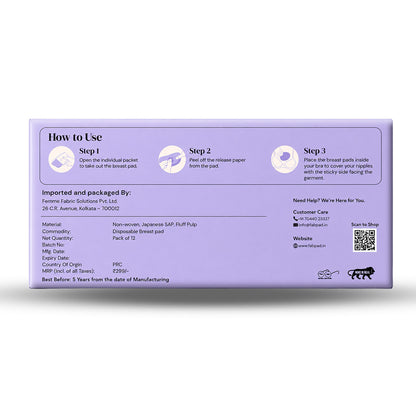 Fabpad Maternity Breast Pads – Disposable, Ultra-Absorbent, Leak-Proof