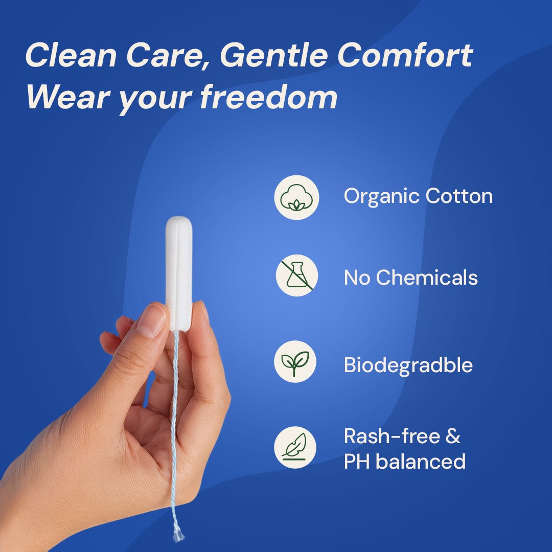 Organic Cotton Applicator Tampons