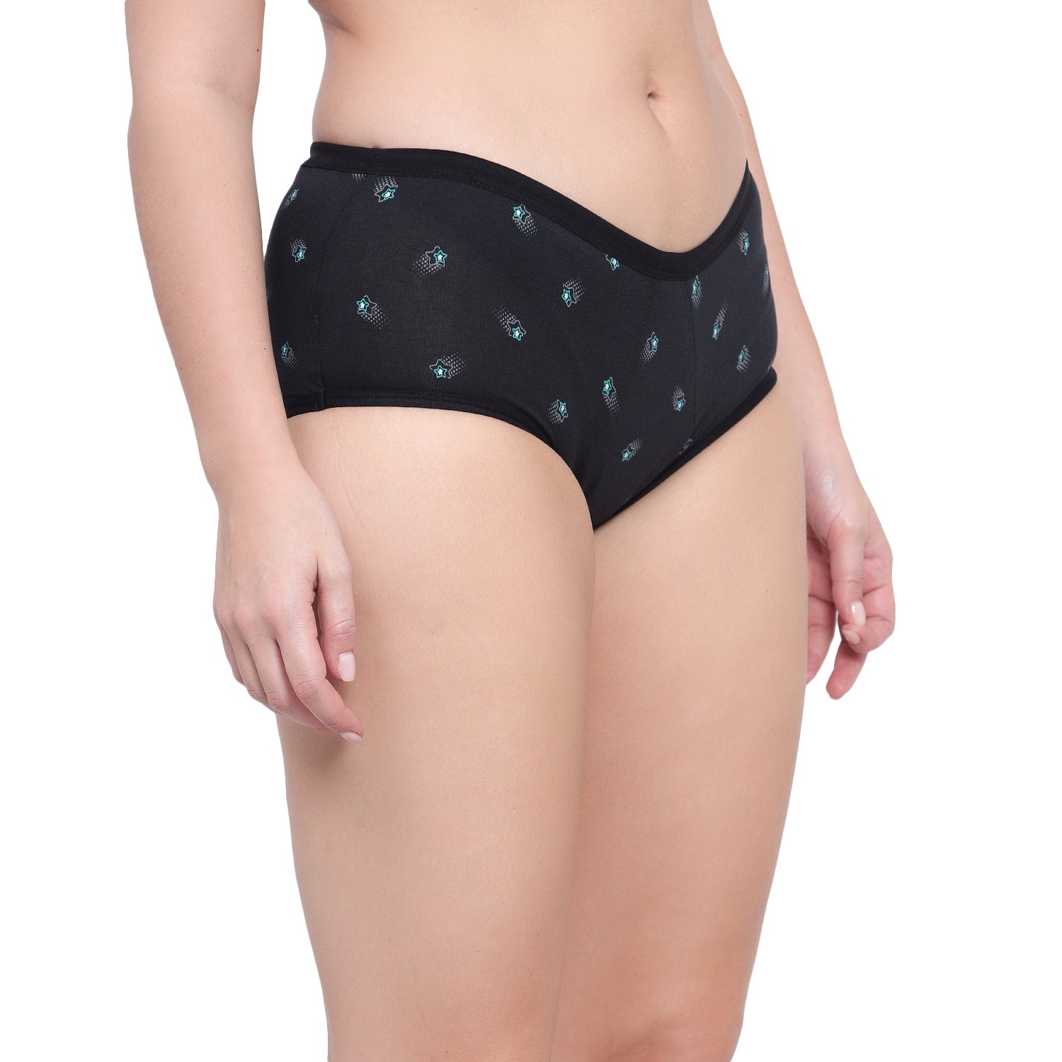Comfortable reusable teen period underwear with mid-waist fit