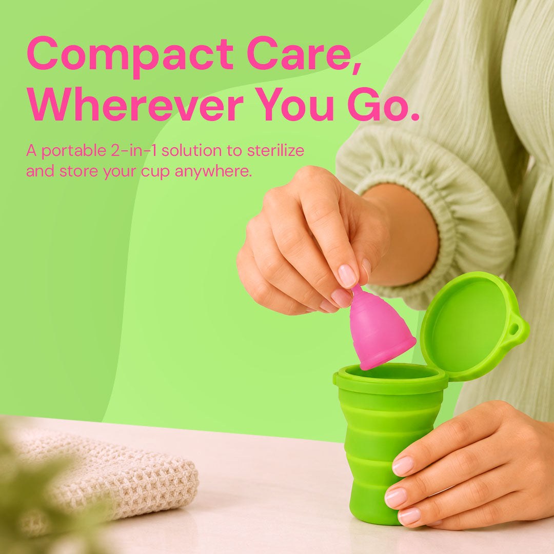 Fabpad Foldable Sterilizing Container for Menstrual Cups