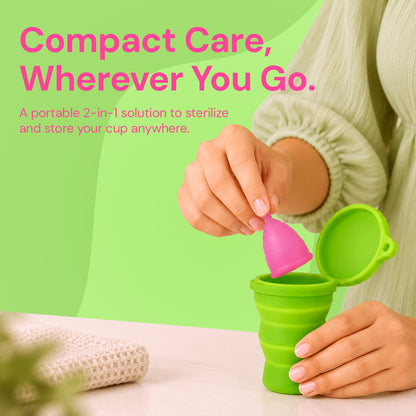 Fabpad Foldable Sterilizing Container for Menstrual Cups