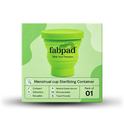 Fabpad Foldable Sterilizing Container for Menstrual Cups