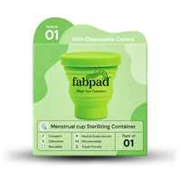 Fabpad Foldable Sterilizing Container for Menstrual Cups