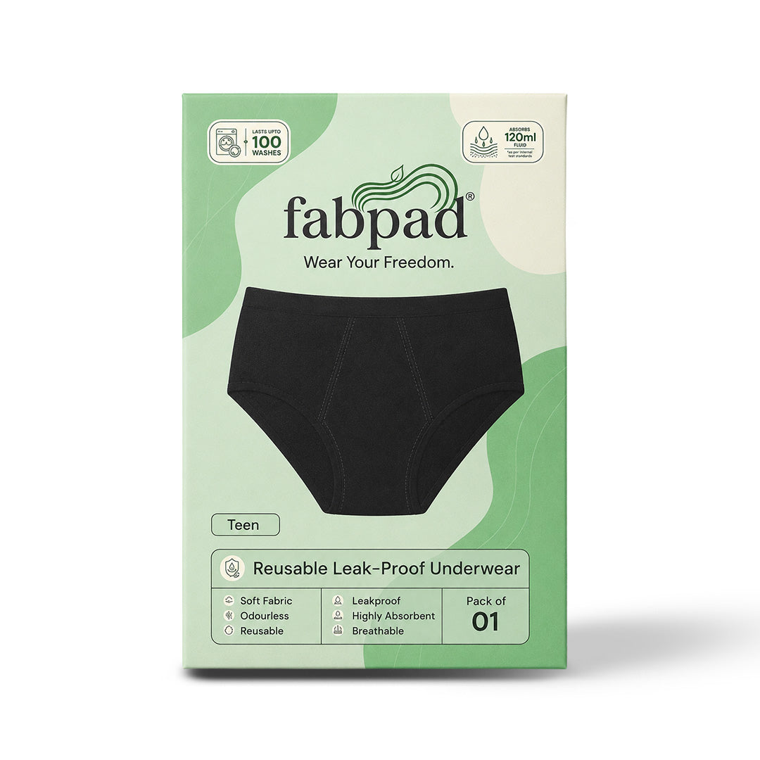 Fabpad Period Panty for Teens | Reusable | Leak Proof | Heavy Flow