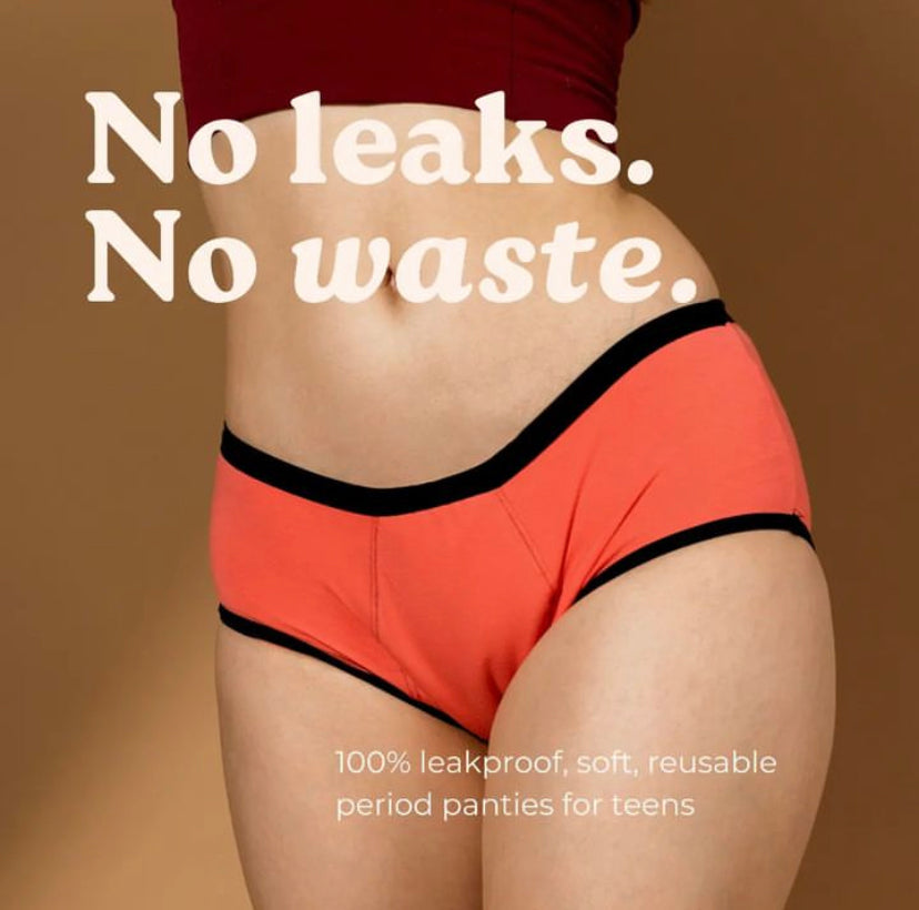 Unders by Proof Teen Period Underwear Regular Absorbency Leakproof Brief