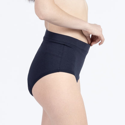 High-waist leak-proof period underwear with full back coverage
