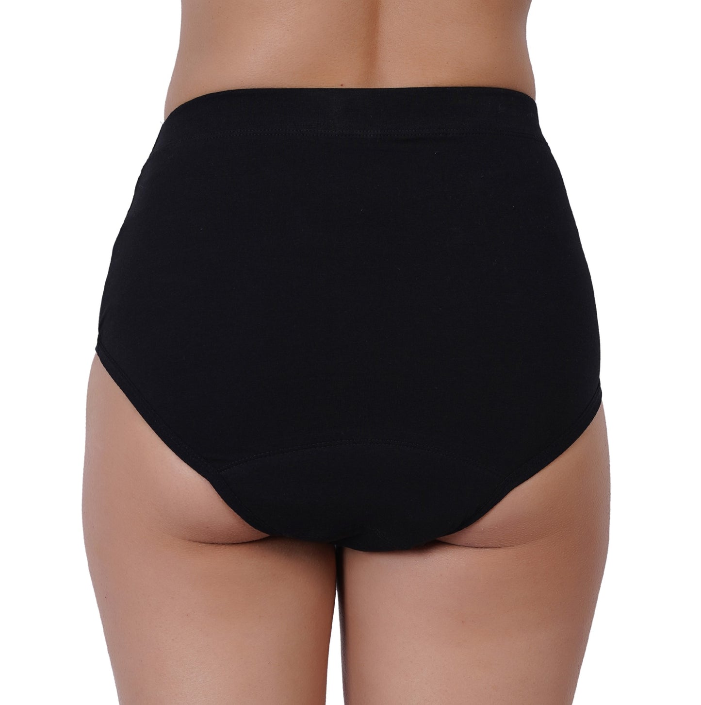 High-waist menstrual underwear with 12-hour leak protection