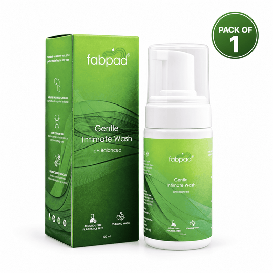 Fabpad Gentle Intimate Wash for Women – pH Balanced, Fragrance-Free, Daily Feminine Hygiene Cleanser (100ml)