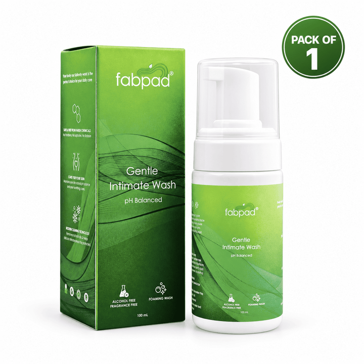 Fabpad Gentle Intimate Wash for Women – pH Balanced, Fragrance-Free, Daily Feminine Hygiene Cleanser (100ml)