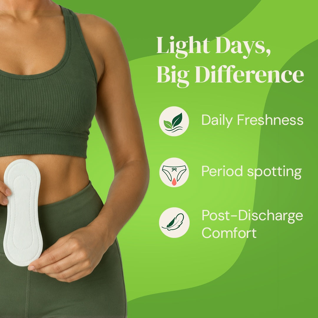 Fabpad Pantyliners Organic Cotton Biodegradable Disposable Pack of 40
