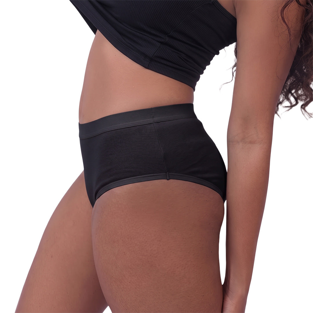 Fabpad Eco High Waist Period Panty – 100% Cotton, Leak-Proof & Reusable