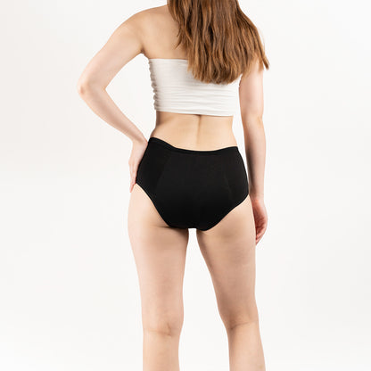Teen menstrual underwear with soft stretch fit and full coverage