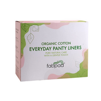 Fabpad Pantyliners Organic Cotton Biodegradable Disposable Pack of 80