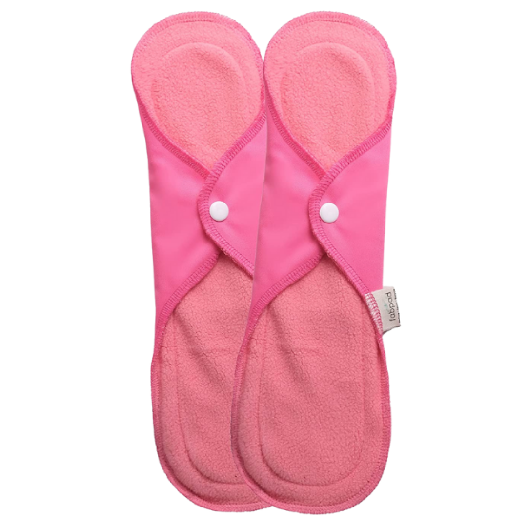 Fabpad Reusable Washable Sanitary Cloth Pads - Pack of 2 - Pink