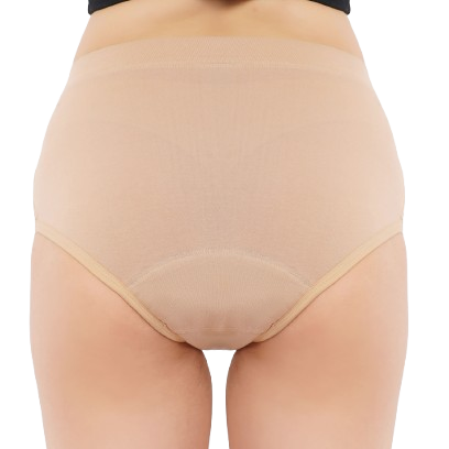 Washable high-waist menstrual panty for sustainable feminine care