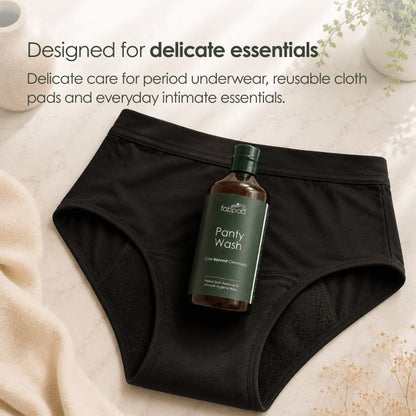 Fabpad Liquid Detergent – Remove Period/Urine Stains Effortlessly, Gentle & Eco-Friendly Wash for Reusable Period Panties & Cloth Pads, 500 ML