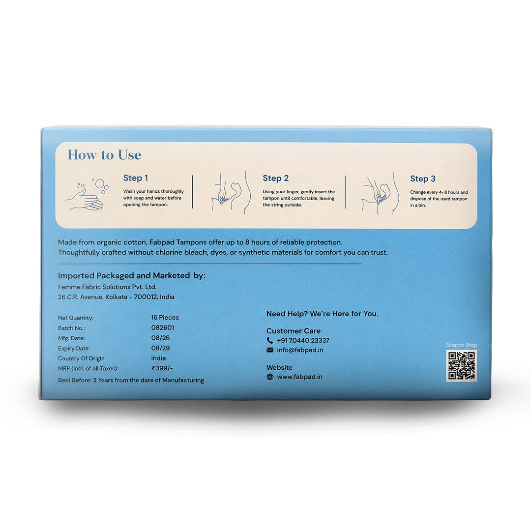 Organic Cotton Tampons