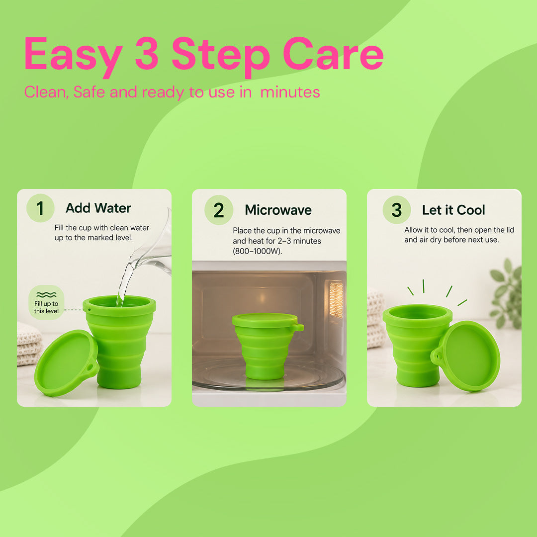 Fabpad Foldable Sterilizing Container for Menstrual Cups