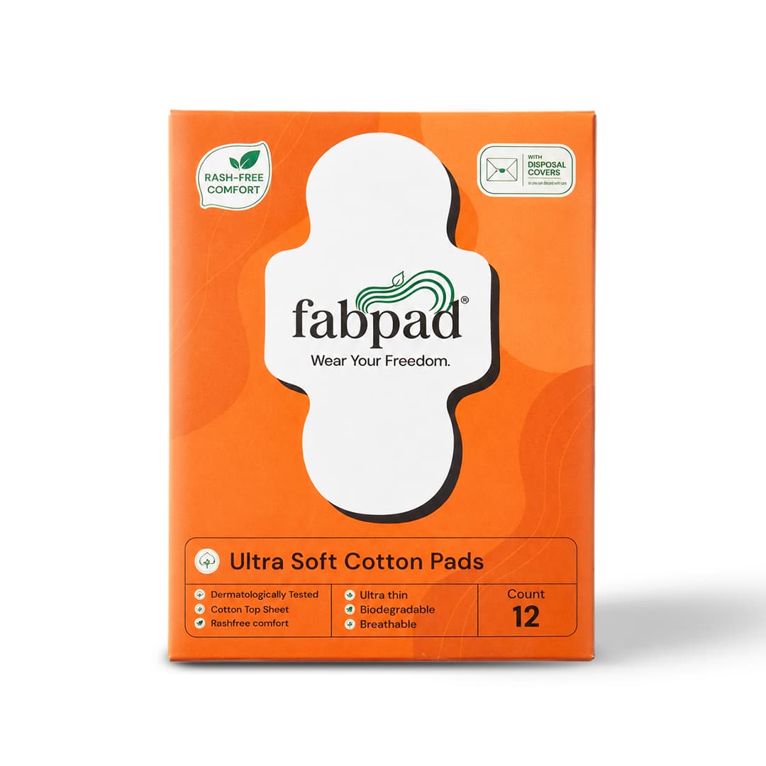 Fabpad Sanitary Pads | Organic Cotton | Biodegradable | Disposable