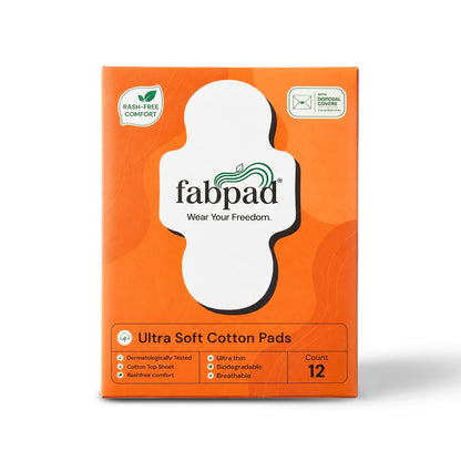 Fabpad Sanitary Pads | Organic Cotton | Biodegradable | Disposable