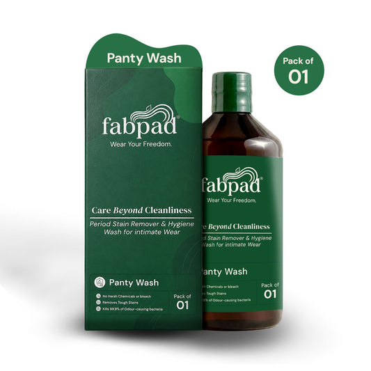 Fabpad Liquid Detergent – Remove Period/Urine Stains Effortlessly, Gentle & Eco-Friendly Wash for Reusable Period Panties & Cloth Pads, 500 ML