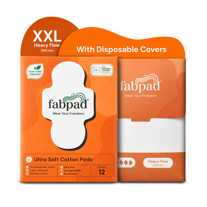 Fabpad Sanitary Pads | Organic Cotton | Biodegradable | Disposable