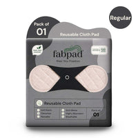 Fabpad Reusable Sanitary Cloth Pads – Pack of 1 – Off White