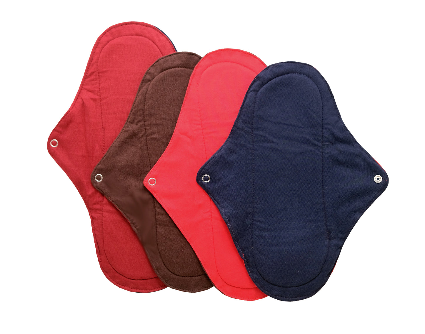 FabPad Reusable Washable Biodegradable Sanitary Napkins Cloth Pads (Pack of 4, Asst Colors)