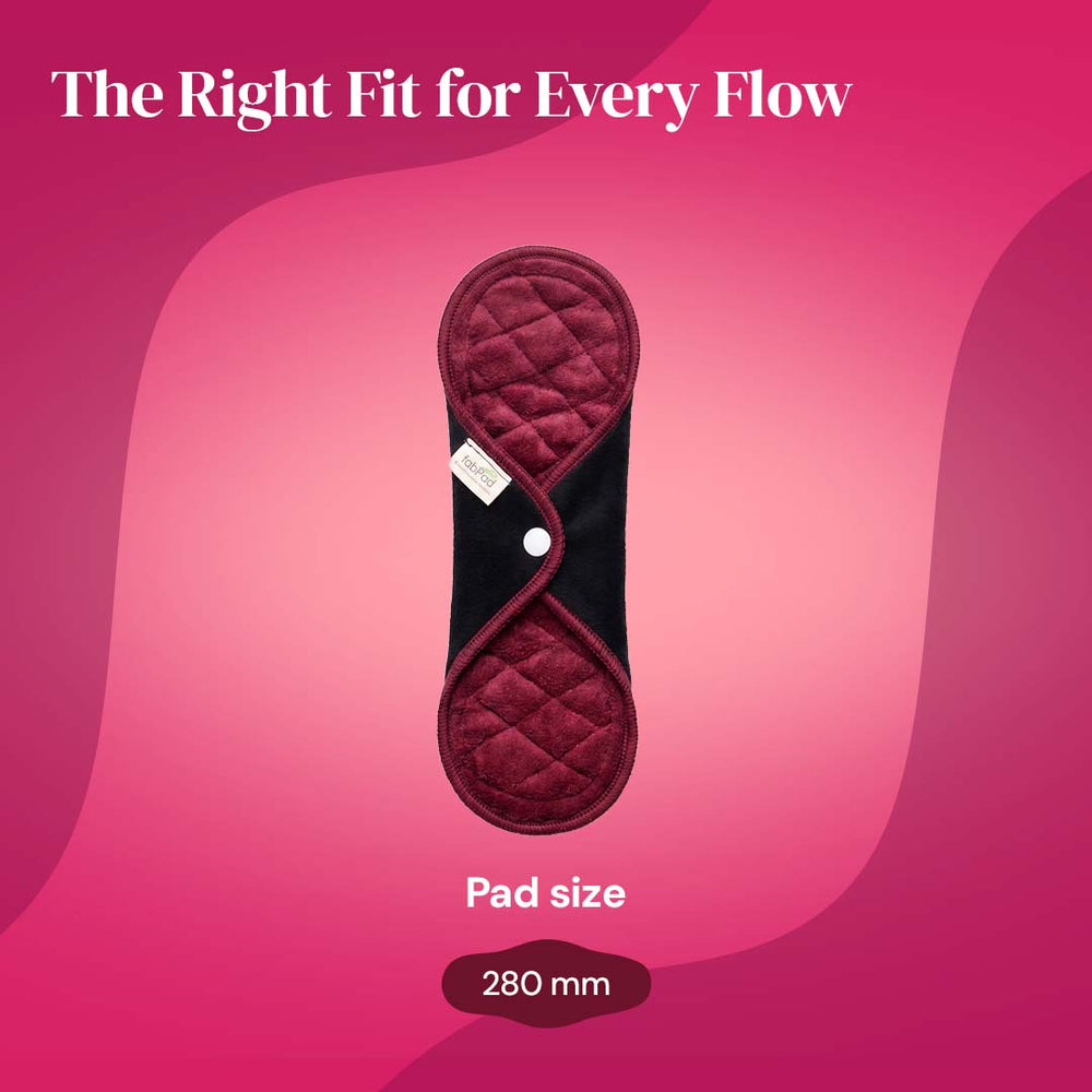 Fabpad reusable cloth pads in Maroon – pack of 1 – image 5