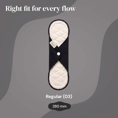 Fabpad Reusable Sanitary Cloth Pads – Pack of 1 – Off White