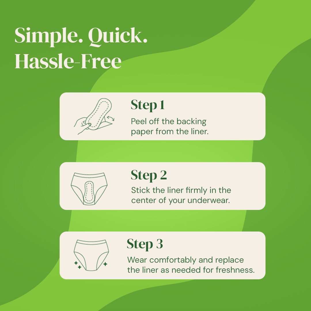Fabpad Pantyliners Organic Cotton Biodegradable Disposable Pack of 40