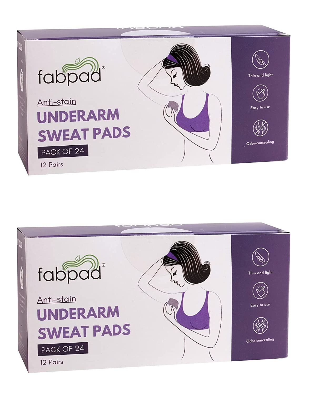 Underarm Sweat Pads - Pack of 24