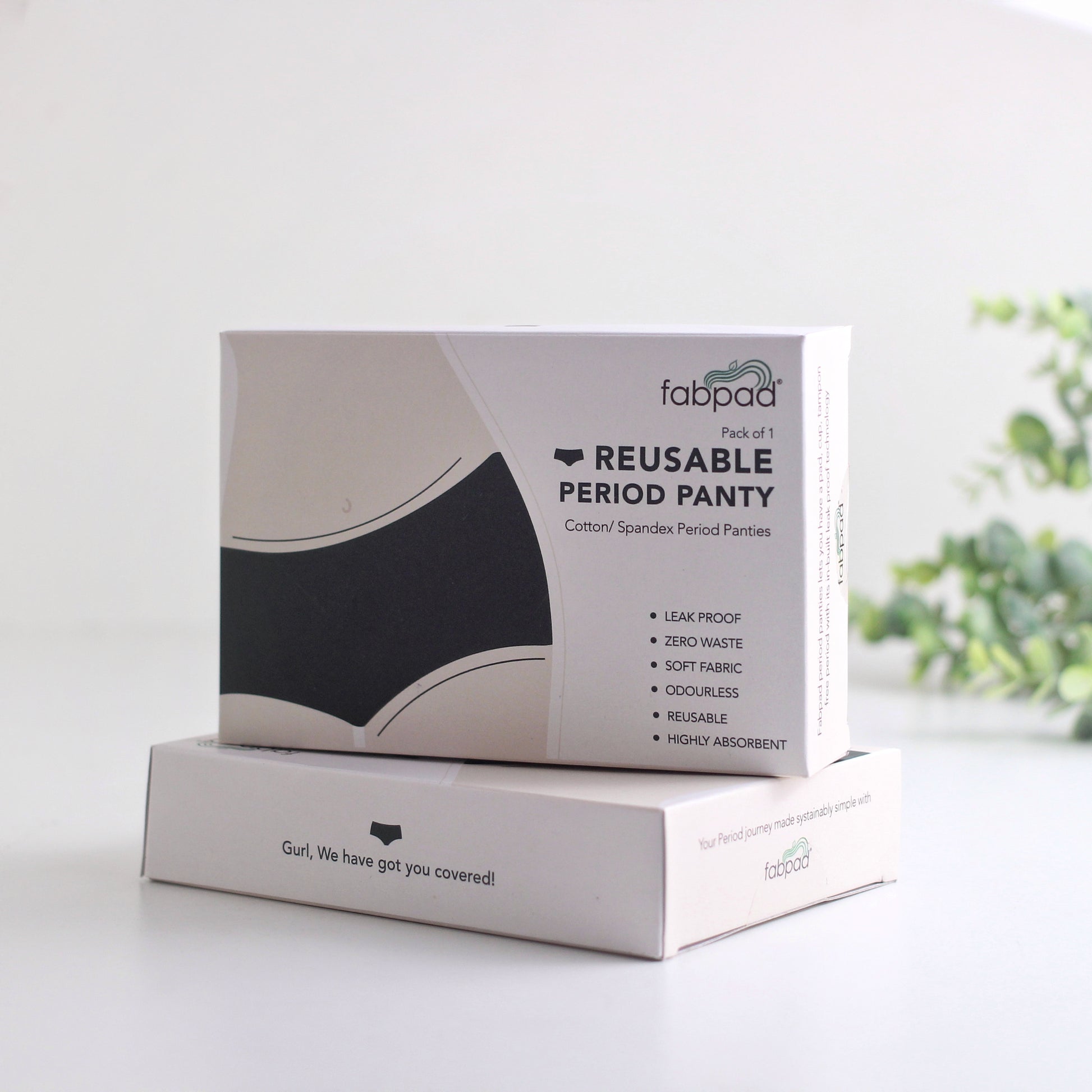 Sustainable mid-waist menstrual underwear – reusable and durable